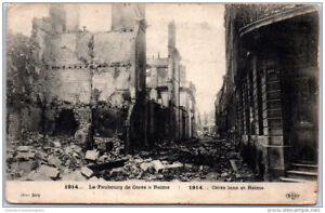 MILITARIA - 1914-1918 - ruines du Faubourg Ceres a REIMS