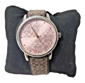 Authentic Coach Women's Grand Watch Pink/Brown NWT - Picture 1 of 3