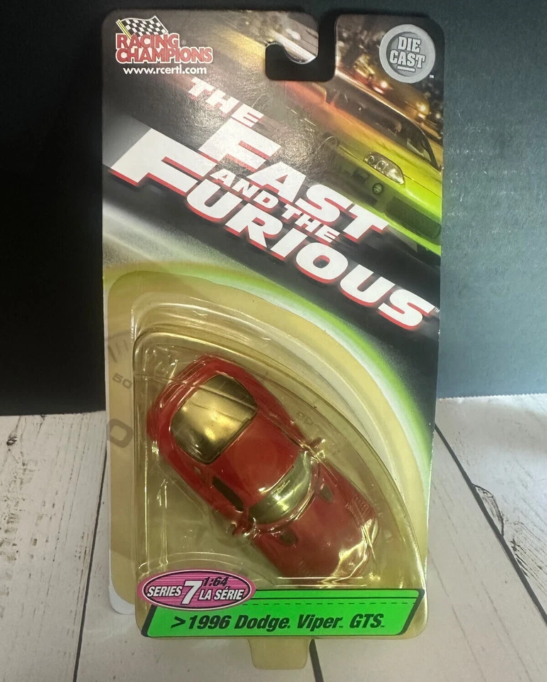Racing Champions The Fast and the Furious Red 1996 Dodge Viper GTS Series 7 - Imagem 1 de 4