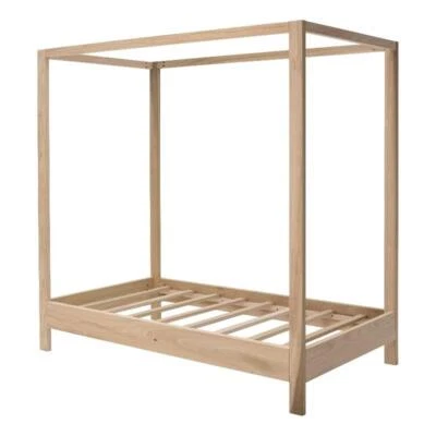 American Furniture Classics Twin Size Canopy Bed with Raised Platform - Image 1 of 4