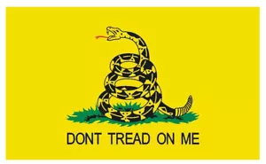 Gadsden Dont Tread On Me historischer US-Flagge Aufkleber Aufkleber F574 - Bild 1 von 1