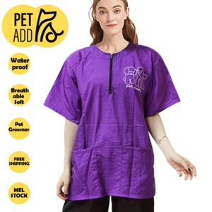 Pet Grooming Women Men breathable Non-sticky Hair Suit Uniform Tops Pants PETADD - Picture 1 of 48