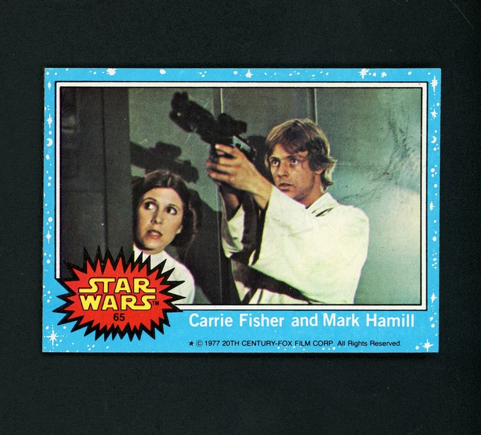 Carrie Fisher and Mark Hamill - 1977 Topps Star Wars #65 MINT - Image 1 of 2