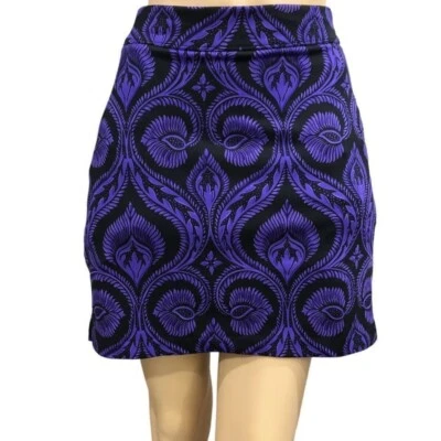 Greg Norman Activewear Skirt Skort Purple Mosaic Print Pull On Golf Tennis XS - Image 1 of 4