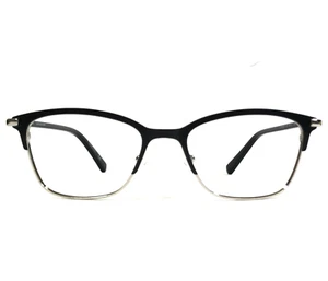 Calvin Klein Jeans Eyeglasses Frames CKJ19312 001 Black Silver Cat Eye 50-17-135 - Picture 1 of 11