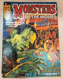 1974 Monsters of the Movies #2 - Frankenstein, Dracula, Lugosi, King Karloff - Picture 1 of 5