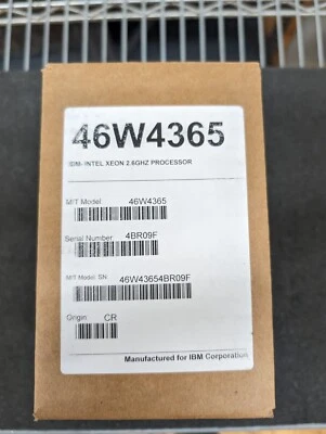 New, IBM, 46W4365, CPU KIT E5-2650V2 (SR1A8) 8 CORE 8C 2.60GHZ FOR IBM SYSTEM X3 - Image 1 of 3