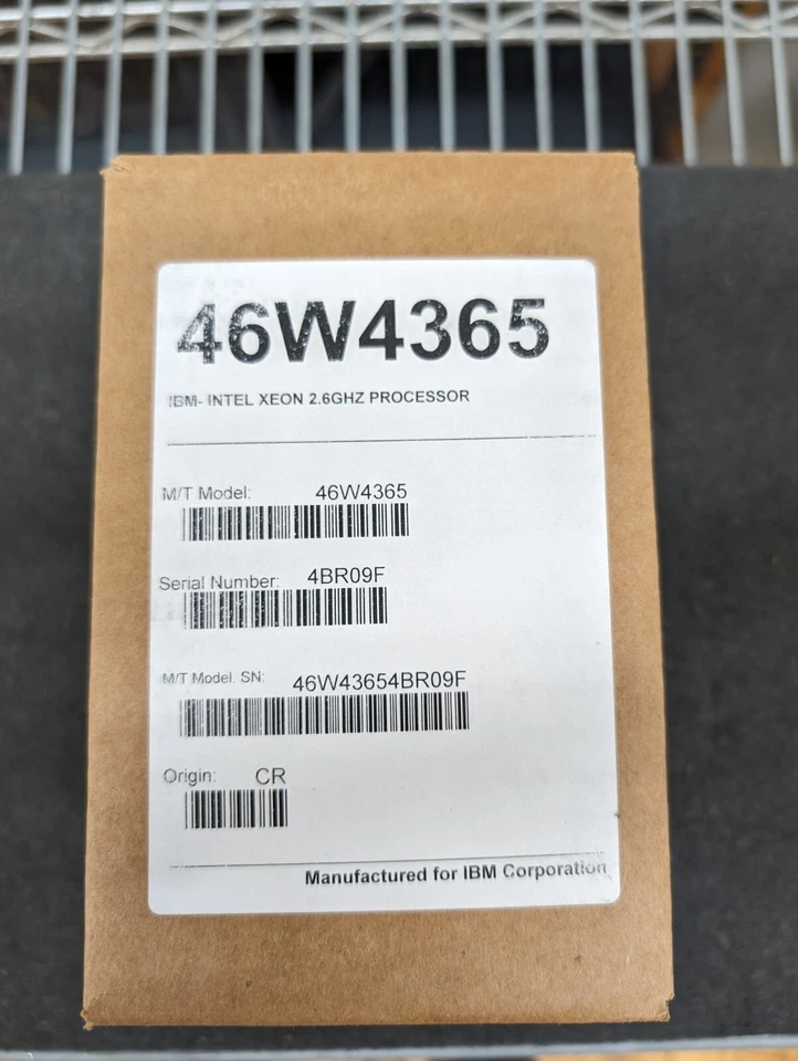 New, IBM, 46W4365, CPU KIT E5-2650V2 (SR1A8) 8 CORE 8C 2.60GHZ FOR IBM SYSTEM X3 - Image 1 of 3
