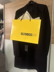 Paul Smith Epsom Cashmere Wool Coat Black Sz L Italy RRP £1500 BNWT +cover+ Bag - Picture 1 of 15