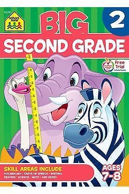 Big Second Grade by School Zone Publishing Company Staff (2019, Trade Paperback, Workbook)