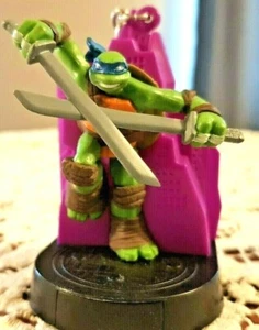 Collectible Leonardo Figure TMNT VGC Clip on Keychain Swappz 2013 Viacom - Picture 1 of 7
