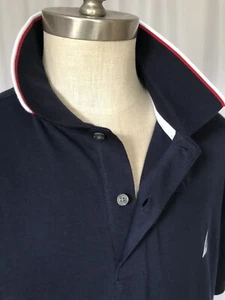 NEW NAUTICA Mens Tipped Polo Shirt Navy, XL - Picture 1 of 8