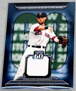 DUSTIN PEDROIA 2011 TOPPS 60th ANNIVERSARY GAME USADO JERSEY - Imagen 1 de 1