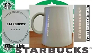 2013 STARBUCKS Gray 16 oz Wide Base Logo Coffee Mug Cup - Picture 1 of 10