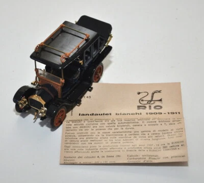 Modellino Auto Rio Landaulet Bianchi 24 cv blu 1909-1911 scala 1:43  - Immagine 1 di 4