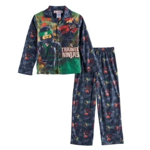 Boy's Lego Ninjago Ninjas Flannel Pajamas 2-Piece Sleepwear Set Boy Size 4 NEW - Picture 1 of 1