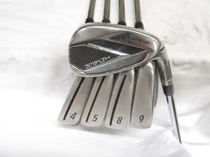 _Used TaylorMade Stealth Iron Set 4-PW KBS Max 85s Stiff Steel (No 6,7 Iron) - Picture 1 of 8