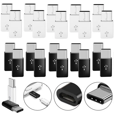 20Pcs USB 3.1 Type C Male to Micro USB Female Adapter Converter Connector USB-C - Image 1 of 4