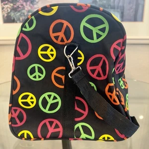 Women's Print Peace โ๐ฝ Sign 21" Gym Bag Dance Cheer Travel Carry-on Duffle Bag - Picture 1 of 12