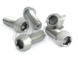 Tornillo de perno titanio M10 25L 30L 35L 40L 50L 60L cono Torx hexagonal forjado P1.25/1.5 - Imagen 1 de 38