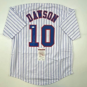 Autographed/Signed Andre Dawson Montreal Pinstripe Baseball Jersey JSA COA - Picture 1 of 4