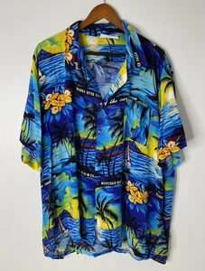 Vintage Jamaican Jamaica Button Down Hawaiihemd Negril Montego Bay Herren XL - Bild 1 von 5
