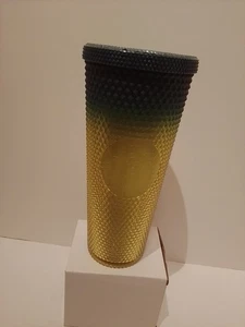 Vaso Starbucks 2021 azul-amarillo Ombre Venti 24 OZ sin pajita - Imagen 1 de 4