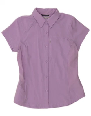 COLUMBIA Womens Omni-Shade Short Sleeve Shirt UK 14 Medium Purple RE02 - Image 1 of 3