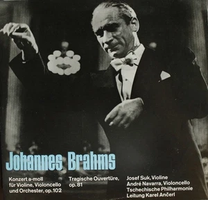 BRAHMS - SUK - ANCERL - KONZERT VIOLINE VIOLONCELLO ORCHESTER - FONO RING LP - Foto 1 di 3