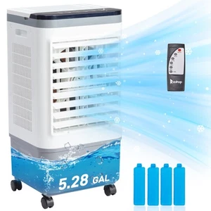 New Air Cooling Fan Portable Air Conditioner Cooler Evaporative Water Humidifier - Picture 1 of 12