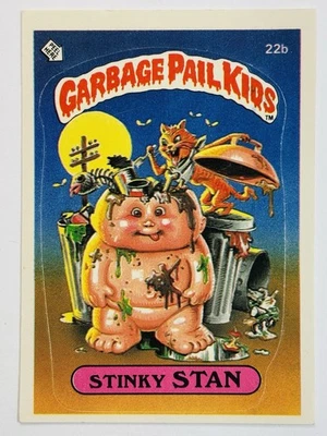 1985 Topps Garbage Pail Kids GPK -Series 1 -Matte #22b STINKY STAN (EX) See PICS - Image 1 of 4