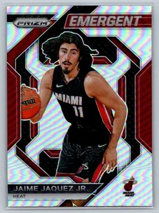 2023 Prizm Jaime Jaquez Jr. #23 argento emergente RC Miami Heat - Foto 1 di 2