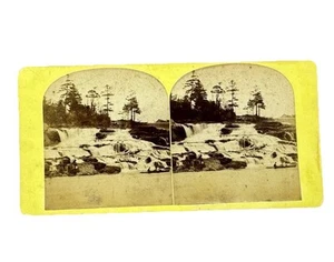 1870's Stereoview Section Of Falls New Hampshire ~ Old Photo - Picture 1 of 4