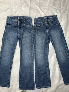 Girls Children’s place Size 7 Medium Color Blue Jeans Lot Of 2 - Picture 1 of 3