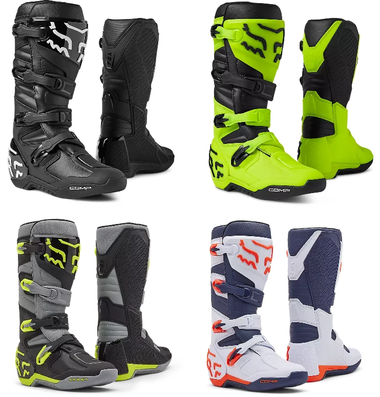 Botas de montar Fox Racing Comp para adultos ATV, deporte dual, motocross, todoterreno, Mx Foto 1 de 1