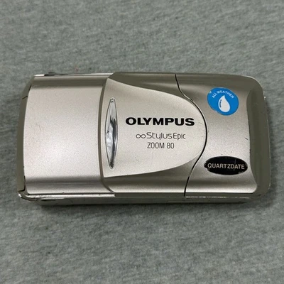 Olympus Stylus Epic Zoom 80 DLX 35mm Film Camera w/38-80mm Zoom FOR PARTS - Image 1 of 4