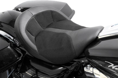Asiento Danny Gray BigIST Air Solo para Harley Touring 2008-2024 FLHR FLHX Foto 1 de 2