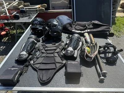 All Star бейсбол софтбол Champro Catchers Gear молодежи черный с битами перчаточная сумка - Изображение 1 из 4