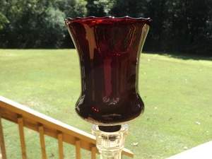 Vintage Ruby RED Honeycomb Votive Cup Candle Holder HOMCO/Home Interior w/gromet - Picture 1 of 4