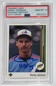 Randy Johnson Autograph Signed 1989 Upper Deck Rookie HOF 15 PSA 10 Auto Grade 1 - Picture 1 of 2