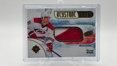2016-17 Upper Deck Ultimate Collection Keystone Fabrics Victor Rask /49 Carolina - Image 1 of 2