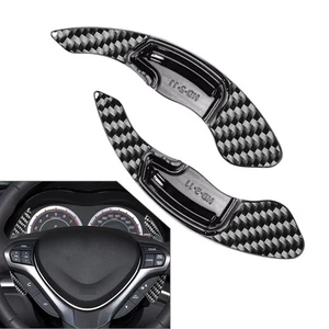 Schwarz Lenkrad Schaltwippen Verlängerung Für Honda Acura MDX ILX RDX TLX TSX - Picture 1 of 10