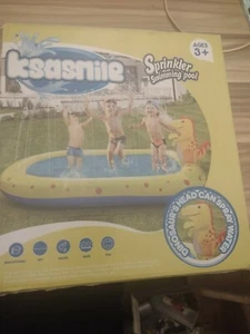 Kids Pool Splash Pad, Inflatable Sprinkler Pool Splash Mat, Large Inflatable... - Picture 1 of 8