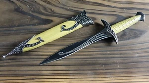 New Power Of The Lord Dwarf 11" Brown Sword Dagger Used On Quest To Find Rings - Picture 1 of 6