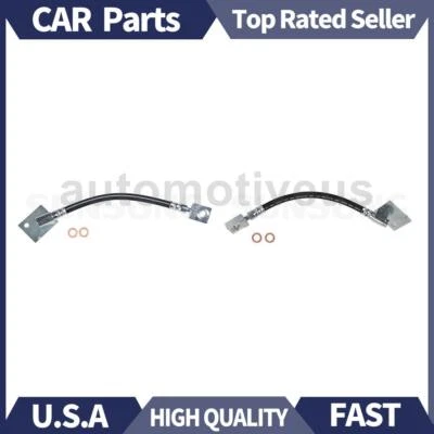Front Left Front Right Brake Hydraulic Hose 2X Sunsong For Dodge D350 1986 1987 - Image 1 of 4
