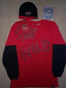 ($35) Conjunto de gorra y camisa de hockey Minnesota Wild NHL JÓVENES NIÑOS NIÑOS (xl) - Imagen 1 de 2