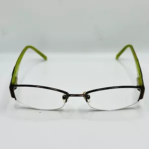 Monturas de gafas Guess media llanta GU1683 BRNGRN 50-18-135 verde neón marrón - Imagen 1 de 9