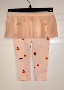 Leggings de Halloween rosas para bebés de Carter con tutú - Talla: 12 meses - Imagen 1 de 1