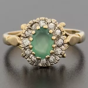 9ct Yellow Gold Agate Cluster Ring Size N 1/2 Hallmarked - Picture 1 of 9