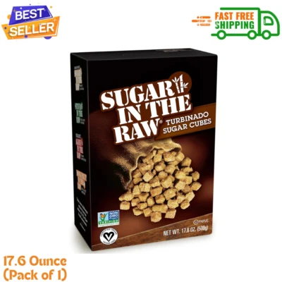 Sugar In The Raw Turbinado Cane Sugar Cubes, Pure, Gluten Free, 17.6 oz (Pack 1) - Image 1 of 4